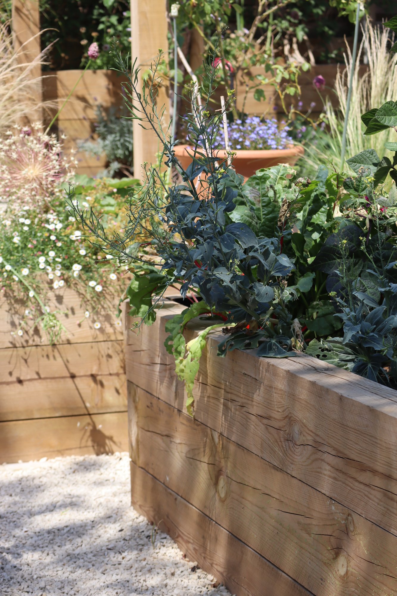 Tiered Kitchen Garden detail