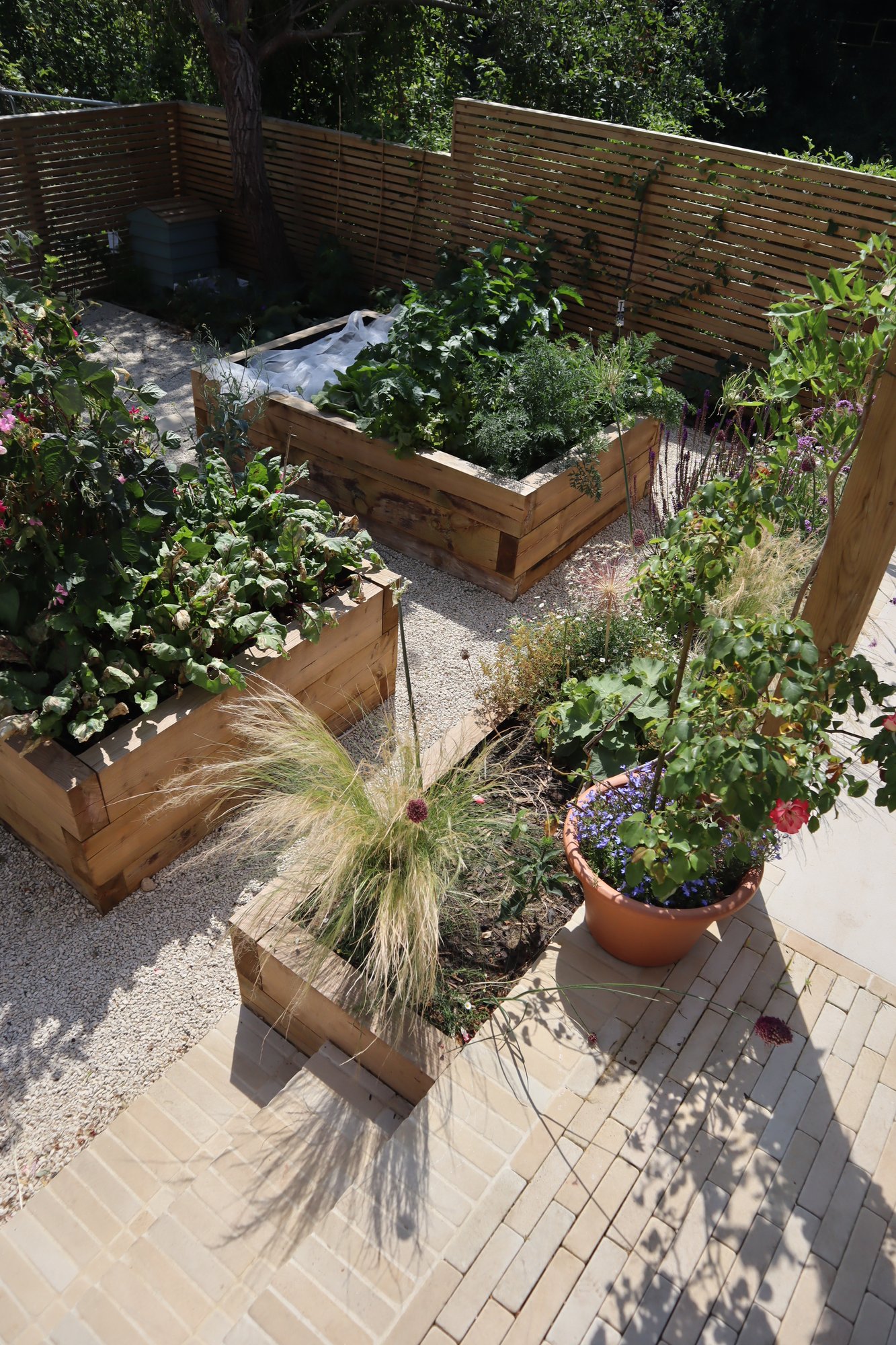Tiered Kitchen Garden detail