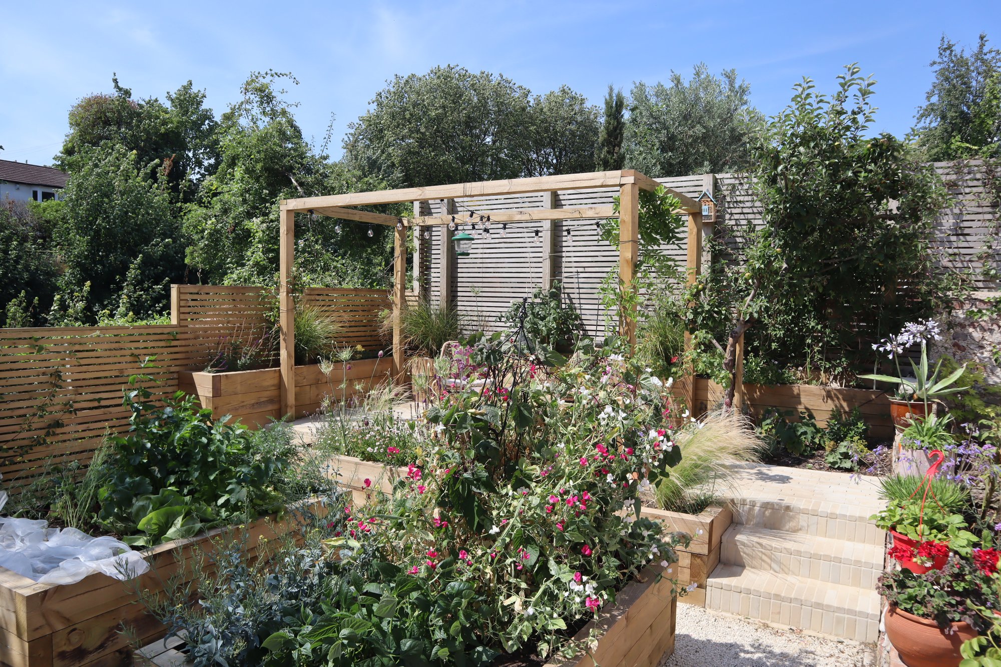 Tiered Kitchen Garden detail